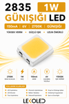 2835 1W 150mA 6V GÜNIŞIĞI 2700K SMD LED 
