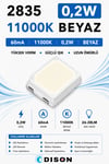 2835 60mA 11000K BEYAZ 0.2W SMD LED