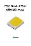 2835 60mA 2200K GÜNIŞIĞI 0.2W SMD LED
