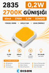 2835 60mA 2700K GÜNIŞIĞI 0.2W SMD LED