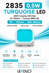 2835 Turqoise LED Chip 3V 150mA | Turkuaz SMD LED 