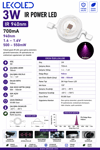 3W 940nm IR 500-550nW 1.4-1.6V 700mA  Power Led