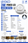 3W POWER LED 6500K BEYAZ 700mA