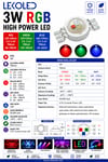 3W RGB Power Led