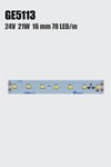 GE5113 21W  AL PCB AKIM KORUMA 24V 70LED/M 16MM Dizgi Led