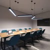 Led Sarkıt Linear Aydınlatma 100 Cm Naturel Işık (4000 K) 5x8cm Aluminyum Siyah Kasa