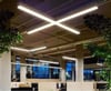 X Linear Ledli 100 x100 cm Modern Led Sarkıt Siyah 5x8 Kasa 