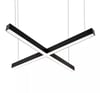X Linear Ledli 100 x100 cm Modern Led Sarkıt Siyah 5x8 Kasa 