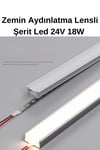 Zemin  Aydınlatma Lensli Şerit Led Natural 4000K 24V 18W