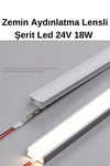 Zemin  Aydınlatma Lensli Şerit Led Natural 4000K 24V 18W