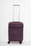 Travel Polo 2'li Polipropilen Kırılmaz Valiz Kabin Boy ve Makyaj Mor 1017