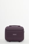 Travel Polo 2'li Polipropilen Kırılmaz Valiz Kabin Boy ve Makyaj Mor 1017