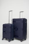 Travel Polo 2'li Valiz Seti (Küçük Büyük) Kırılmaz Lacivert 1015