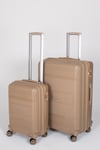 Travel Polo 2'li Valiz Seti (Küçük Büyük) Kırılmaz Gold 1017