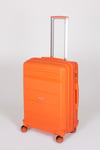Travel Polo 2'li Valiz Seti (Küçük Orta) Kırılmaz Oranj Turuncu 1017