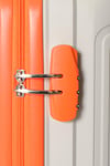 Travel Polo 2'li Valiz Seti (Küçük Orta) Kırılmaz Krem Oranj Turuncu 1017