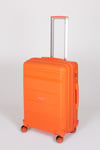 Travel Polo 2'li Valiz Seti (Orta Büyük) Kırılmaz Oranj Turuncu 1017