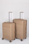 Travel Polo 2'li Valiz Seti (Orta Büyük) Kırılmaz Gold 1017