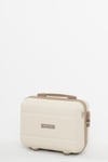 Travel Polo 4'lü Polipropilen Kırılmaz Valiz Kabin - Orta - Büyük Boy ve Makyaj Krem Kahve 1017