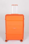 Travel Polo Büyük Boy Kırılmaz Valiz Oranj Turuncu 1017