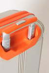 Travel Polo Küçük Boy Kırılmaz Valiz Krem Oranj Turuncu 1018