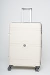 Travel Polo Orta Boy Kırılmaz Valiz Krem Gri 1015