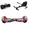Citymate Elektrikli Kaykay Akıllı Denge Hoverboard + HoverKart + Çanta FULL LEDLİ EXTREM PAKET D09