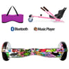 Citymate Elektrikli Kaykay Hoverboard Akıllı Denge 6.5 Inch + HoverKart + Çanta EXTREM PAKET D04 Fuşya