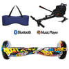 Citymate Elektrikli Kaykay Hoverboard Akıllı Denge 6.5 Inch + HoverKart + Çanta EXTREM PAKET D01 Mavi