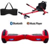 Citymate Elektrikli Kaykay Hoverboard Akıllı Denge 6.5 Inch + HoverKart + Çanta EXTREM PAKET81 Kırmızı