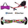 Citymate Elektrikli Kaykay Hoverboard Akıllı Denge 6.5 Inch + HoverKart + Çanta EXTREM PAKET D04 Fuşya