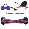 Citymate Elektrikli Kaykay Hoverboard Akıllı Denge 6.5 Inch + HoverKart + Çanta EXTREM PAKET D13 Mor