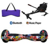 Citymate Elektrikli Kaykay Hoverboard Akıllı Denge 6.5 Inch + HoverKart + Çanta EXTREM PAKET D11 Mor