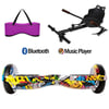 Citymate Elektrikli Kaykay Hoverboard Akıllı Denge 6.5 Inch + HoverKart + Çanta EXTREM PAKET D01 Fuşya