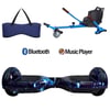 Citymate Elektrikli Kaykay Hoverboard Akıllı Denge 6.5 Inch + HoverKart + Çanta EXTREM PAKET D12 Mavi