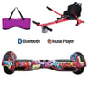 Citymate Elektrikli Kaykay Hoverboard Akıllı Denge 6.5 Inch + HoverKart + Çanta EXTREM PAKET D16 Fuşya