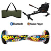 Citymate Elektrikli Kaykay Hoverboard Akıllı Denge 6.5 Inch + HoverKart + Çanta EXTREM PAKET D01 Yeşil