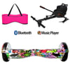 Citymate Elektrikli Kaykay Hoverboard Akıllı Denge 6.5 Inch + HoverKart + Çanta EXTREM PAKET D04 Pembe