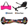 Citymate Elektrikli Kaykay Hoverboard Akıllı Denge 6.5 Inch + HoverKart + Çanta EXTREM PAKET D11 Pembe