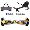 Citymate Elektrikli Kaykay Hoverboard Akıllı Denge 6.5 Inch + HoverKart + Çanta EXTREM PAKET D01 Gri