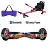 Citymate Elektrikli Kaykay Hoverboard Akıllı Denge 6.5 Inch + HoverKart + Çanta EXTREM PAKET D11 Mor