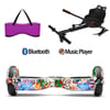 Citymate Elektrikli Kaykay Hoverboard Akıllı Denge 6.5 Inch + HoverKart + Çanta EXTREM PAKET D19 Fuşya