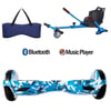 Citymate Elektrikli Kaykay Hoverboard Akıllı Denge 6.5 Inch + HoverKart + Çanta EXTREM PAKET D03 Mavi