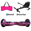 Citymate Elektrikli Kaykay Hoverboard Akıllı Denge 6.5 Inch + HoverKart + Çanta EXTREM PAKET D13 Pembe