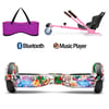 Citymate Elektrikli Kaykay Hoverboard Akıllı Denge 6.5 Inch + HoverKart + Çanta EXTREM PAKET D019 Fuşya