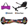 Citymate Elektrikli Kaykay Hoverboard Akıllı Denge 6.5 Inch + HoverKart + Çanta EXTREM PAKET D11 Fuşya