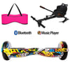Citymate Elektrikli Kaykay Hoverboard Akıllı Denge 6.5 Inch + HoverKart + Çanta EXTREM PAKET D01 Pembe