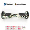 Citymate Hoverboard Elektrikli Kaykay Full Ledli  Bluetooth Hoparlörlü 6.5 Inch Çanta Hediyeli Yeşil Kamuflaj D07