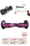 Elektrikli Kaykay Full Ledli Hoverboard Bluetooth Hoparlörlü 6.5 Inch Çanta Hediyeli D13
