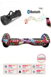 Elektrikli Kaykay Full Ledli Hoverboard Bluetooth Hoparlörlü 6.5 Inch Çanta Hediye D16